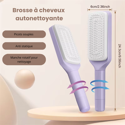 Brosse à cheveux autonettoyante - Capillia ™