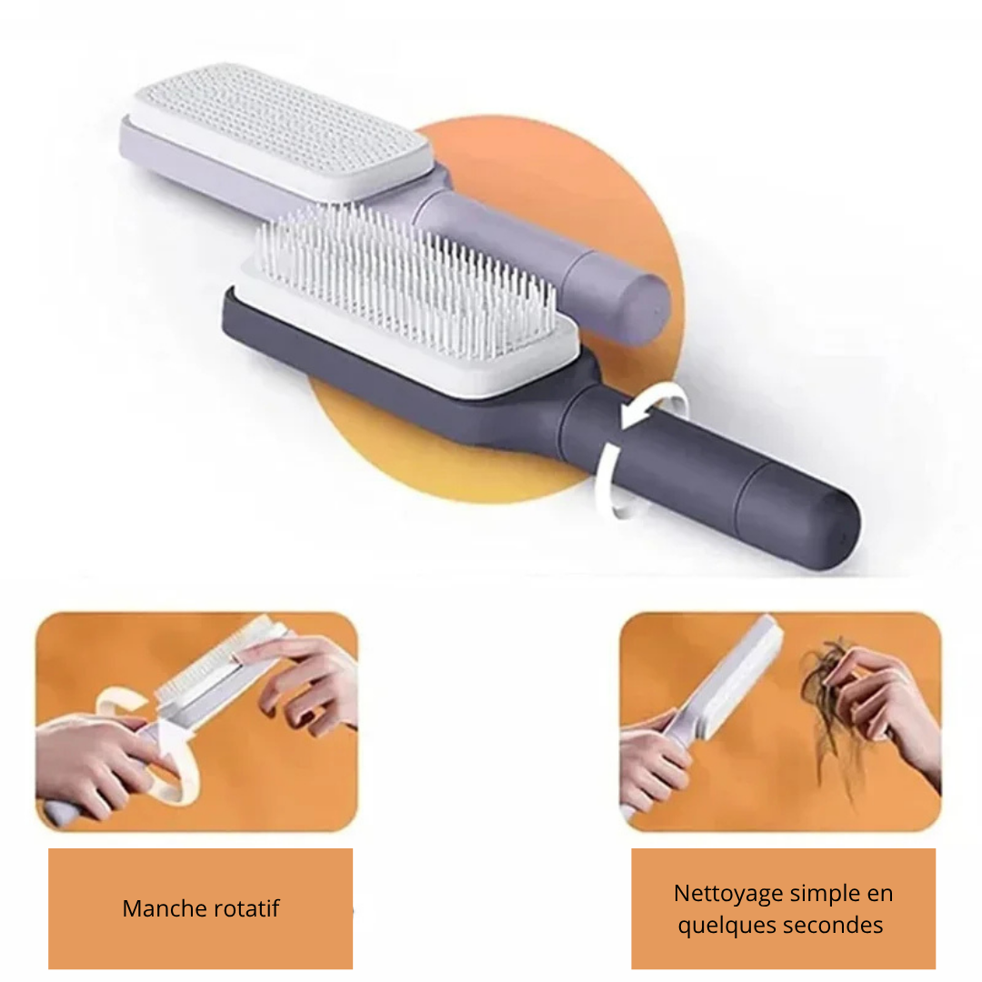 Brosse à cheveux autonettoyante - Capillia ™